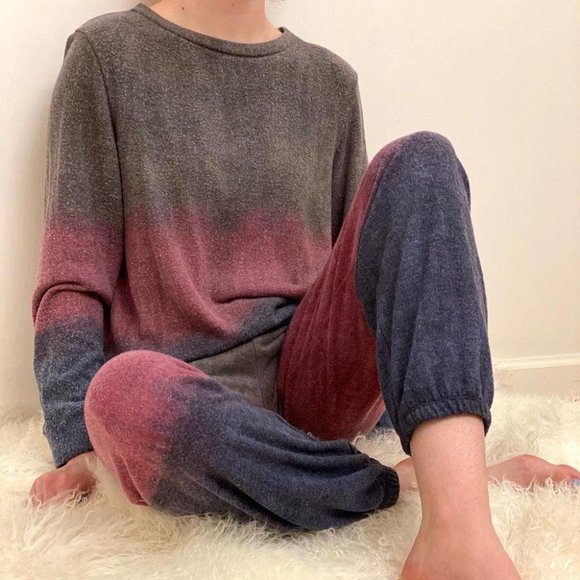 The Trifecta Dip Dye Loungewear Set - Picture 1 of 4